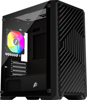 Корпус 1stPlayer T5-4F1-BK Black