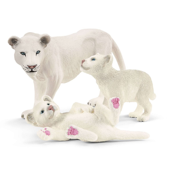 Набір фігурок Schleich Wild Life Біла левиця з левенятами (4059433296333)