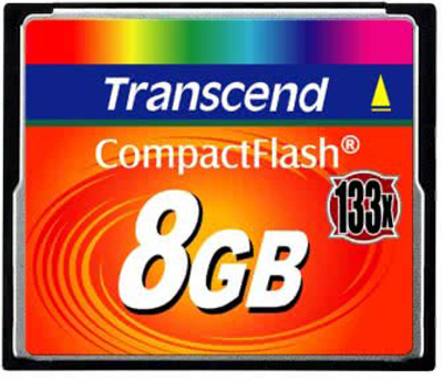 Карта памяти Transcend CompactFlash 133 8 GB (TS8GCF133)