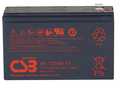 Аккумуляторная батарея CSB HR1224WF2 12V 6.5 Ah High Rate AGM VRLA
