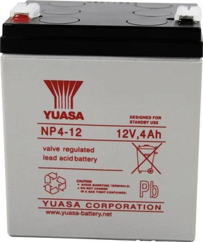 Аккумуляторная батарея Yuasa NP4-12 12V 4 Ah EUROBAT 5 years AGM VRLA (Japan)