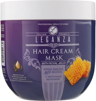 Крем-маска для волосся з маточним молочком Leganza Cream Hair Mask With Royal Jelly (без дозатора) 1000ml (243335-69572)