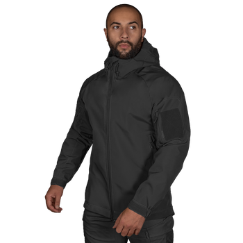 Куртка тактична демісезонна чоловіча для силових структур Stalker SoftShell Чорна (7226), M (OPT-34521)