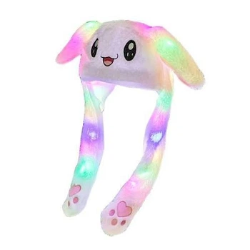 Светящаяся шапка Pikachu с двигающимися ушами Белая (SH772687)