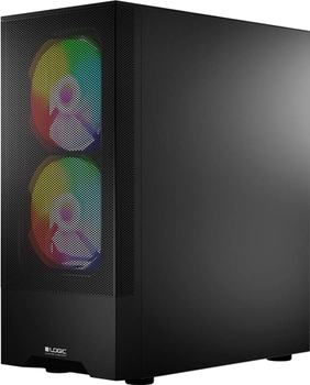 Obudowa komputerowa Logic Concept Arya Mesh+Glass ARGB fans 2x140 mm + 1x120 mm Black (AT-ARYA-10-000000-0002)