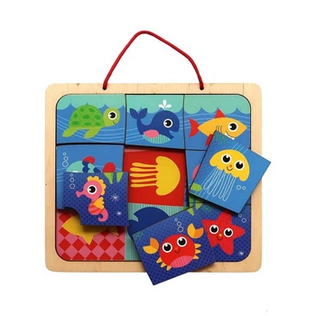 Деревянные пазлы на магнитах "Хто есть в ставке?" Liсo Toys L-004-2 От 1.5 года