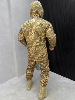 Тактичний зимовий теплий військовий комплект BRZ-13 ( Куртка + Штани ), Камуфляж: Піксель, Розмір: M