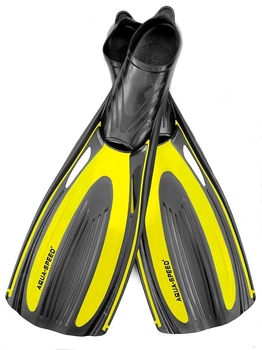 Ласты Aqua Speed HYDRO 4751 черный, желтый Унисекс 42-43