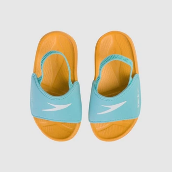 Шлепанцы Speedo LEARN TO SWIM SLIDE IU BLUE/ORANGE голубой, оранжевый Дит 21,5