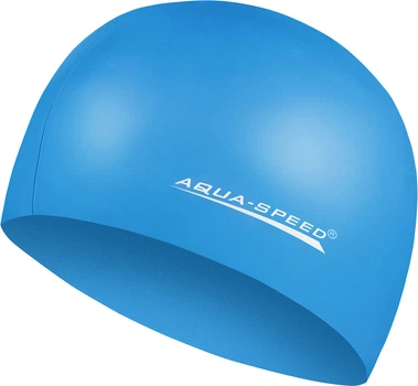 Шапка для плавания Aqua Speed MEGA 100-23 голубой Уни OSFM