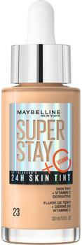 Тональна основа Maybelline Super Stay 24H Skin Tint з вітаміном C 23 стійка та освітлююча 30 мл (3600531672409)