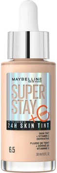 Тональная основа Maybelline Super Stay 24H Skin Tint с витамином C 6.5 стойкая и осветляющая 30 мл (3600531672362)