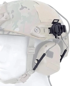 Крепления к активным наушники на шлем. адаптер Черные