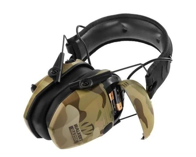 Тактично-Військові Навушники З Активним Шумопоглинанням Навушники-Шумодави Для Стрільби Walker’s Мультикам
