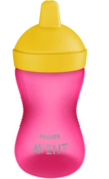 Чашка-непроливайка Philips Avent з твердим носиком Рожева 300 мл (SCF804/04)