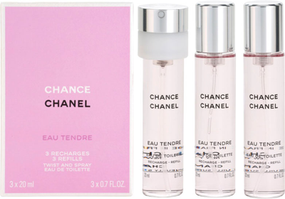 Набір змінних блоків для жінок Chanel Туалетна вода Chanel Chance Eau Tendre 3 х 20 мл (3145891263053)