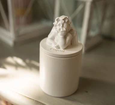 Аромасвеча CUPID SANTAL PEARL 100% WOOD WAX 165g 35h Гранд Презент NAC 1038PE