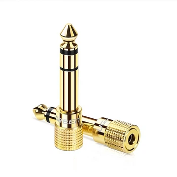Перехідник UGREEN 6.5mm Male to 3.5mm Female Gold (20503)