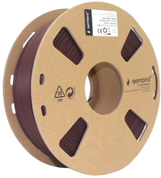 Нитка для картриджа Gembird PLA 1.75 мм Brown (3DP-PLA1.75-01-BR)