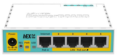 Маршрутизатор MikroTik hEX PoE lite (RB750UPr2)