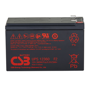 Акумулятор мультигелевий CSB UPS123607F2 12V 7.5 Ah AGM VRLA