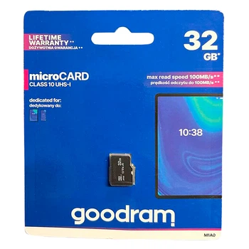 Карта пам'яті GOODRAM 32 GB microSD UHS-I Class 10 для передачі та зберігання інформації