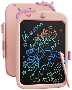 Детский LCD планшет для рисования Beiens Единорог 10" Multicolor (К1009pink) розовый