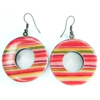 Серьги женские кольца missOrnament розовые ib942