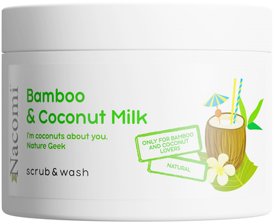 Piankowy peeling Nacomi o zapachu bambusa i mleka kokosowego 180 ml (5901878685656)