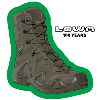 Високі тактичні черевики Lowa zephyr hi gtx tf ranger green (темно-зелений) UK 7.5/EU 41.5