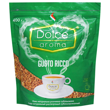 Кава розчинна Dolce Aroma Gusto Ricco 400 г (4820093481465)