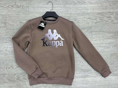 Світшот Kappa теплий для підлітка 12-18 років , Колір Мокко, Розмір одягу підліток (по зростанню) 158