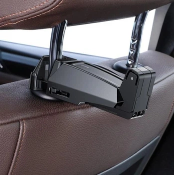 Автомобильный держатель для смартфона Baseus на подголовник Backseat Vehicle Phone Holder Hook Black «‎SUHZ-A01»