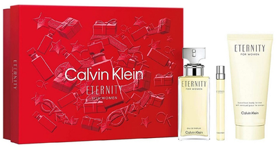 Zestaw damski Calvin Klein Eternity Women Woda perfumowana damska 100 ml + Woda perfumowana damska 10 ml + Balsam do ciała 200 ml (3616303455163)