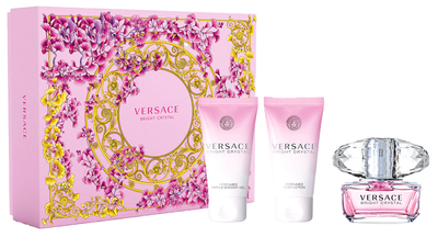 Набір для жінок Versace Bright Crystal Туалетна вода 50 мл + Бальзам для тіла 100 мл + Гель для душу 50 мл (8011003873333)