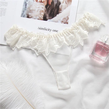 Прозорі трусики з мереживом Honey Fashion Accessories One Size (XS/S) білий (2-240)