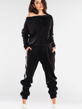 Спортивні штани жіночі Awama A409 L-XL Чорні (5902360552241)