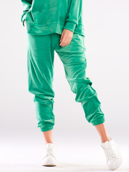 Спортивні штани жіночі Awama A411 L Зелені (5902360553415)