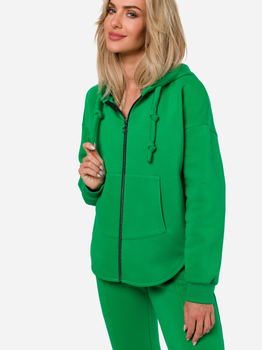 Толстовка на блискавці з капюшоном жіноча Made Of Emotion M761 L-XL Зелена (5905563714218)