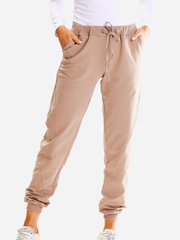 Spodnie dresowe damskie Awama A608 S Latte (5902360583498)
