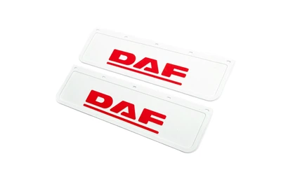 Брызговики передние Daf рельефная надпись белые 65*22 10047