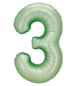 Кулька Цифра "3" (76 см) колір - оливка