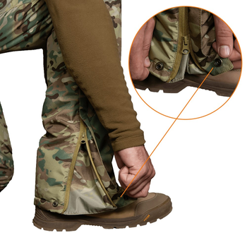 Зимние штаны Patrol Dewspo RS Multicam /Тактические зимние штаны /Военные штаны камуфляж/ Утеплитель TEMPLOFT, XL