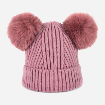 Зимовий комплект (шапка-біні + рукавиці) дитячий Art Of Polo Cz22265-2 One Size Рожевий (5902021191864)