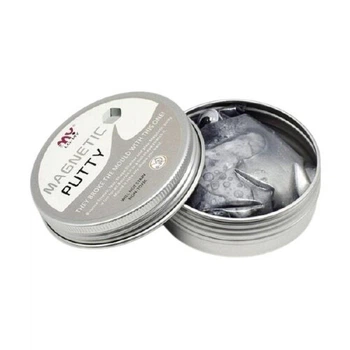 Умный магнитный пластилин Magnetic Putty СЕРЫЙ в металлическом боксе