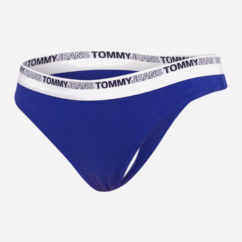 Majtki stringi damskie bawełniane Tommy Hilfiger Jeans UW0UW03865C9D S Cobalt (8720641944182)