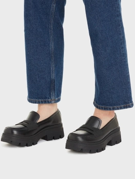 Loafersy damskie Calvin Klein Jeans YW0YW01120 0GT 39 (8,5US) Czarne (8720108623391)