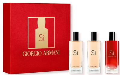 Zestaw damski Giorgio Armani Si Passione Woda perfumowana damska 15 ml + Si Woda perfumowana damska 15 ml x 2 (3614273809474)
