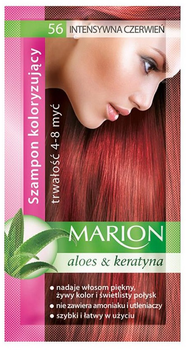 Фарбувальний шампунь Marion 56 Інтенсивний червоний 4-8 змивань 40 мл (5902853000563)