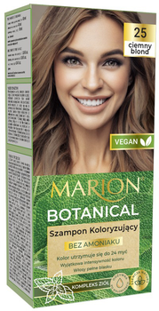 Фарбувальний шампунь Marion Botanical 25 Темний блонд без аміаку 90 мл (5902853000259)